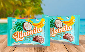 «Lilamila тропическая» со вкусом банана в кокосовой стружке
