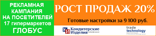 Увеличим ваши продажи в гипермаркетах  GLOBUS на 20%