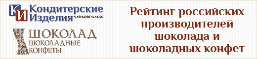 Рейтинг российских производителей шоколада и шоколадных конфет