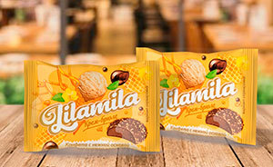 «Lilamila крем-брюле» со вкусом крем-брюле в вафельной крошке